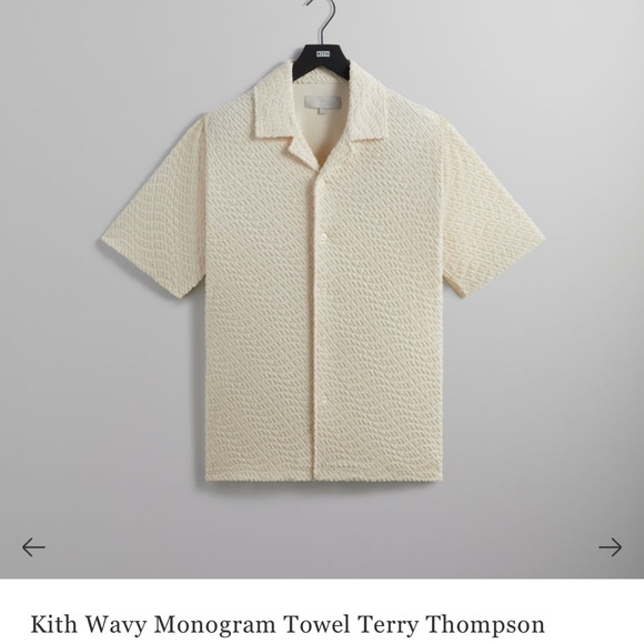 Men’s Kith Towel Cloth Button Down Short size L - Picture 3 of 7